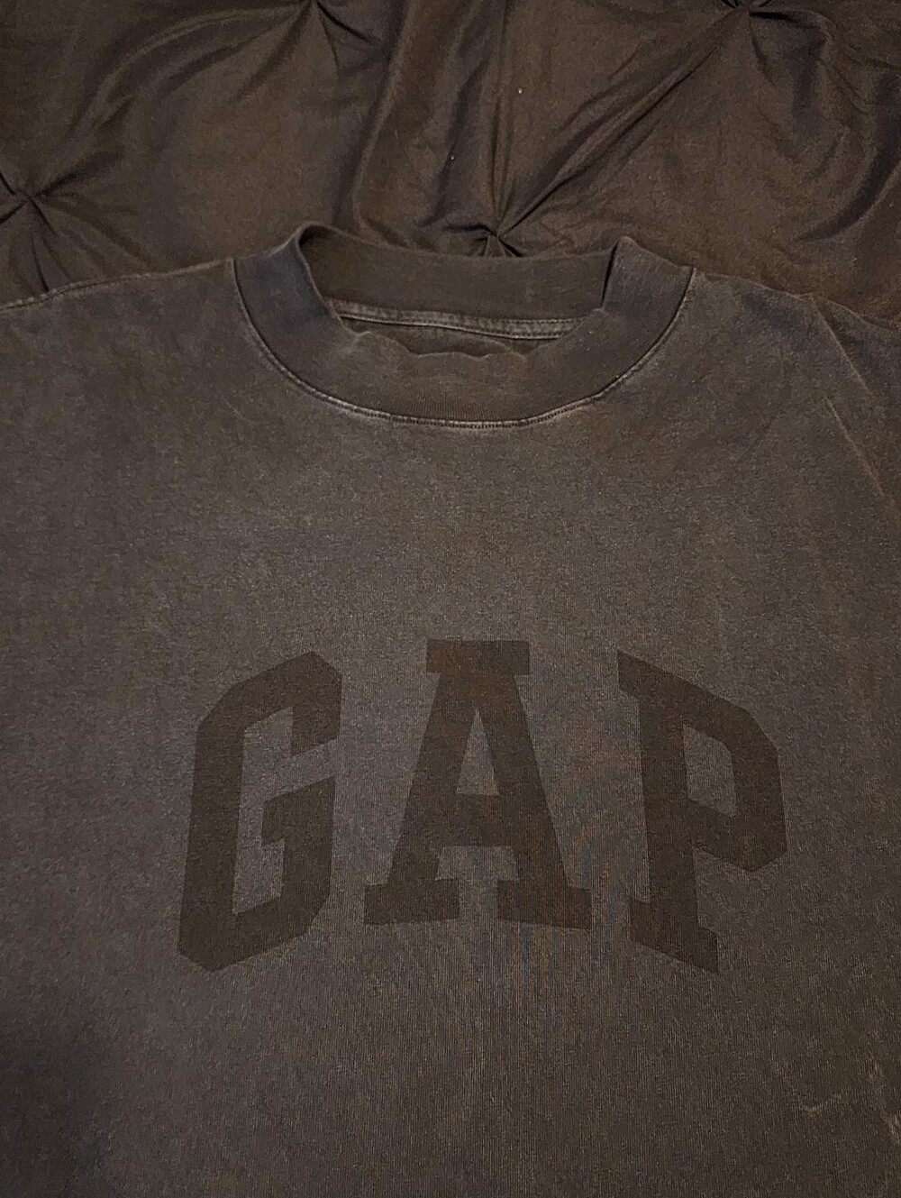 YEEZY GAP Balenciaga Dove No Seam Tee M Black Oversized YZY Made USA
